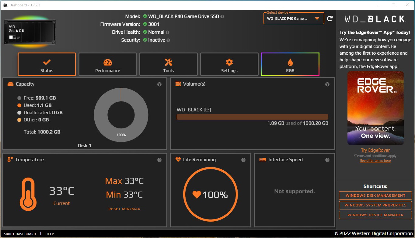 WD_BLACK P40 Game Drive SSD