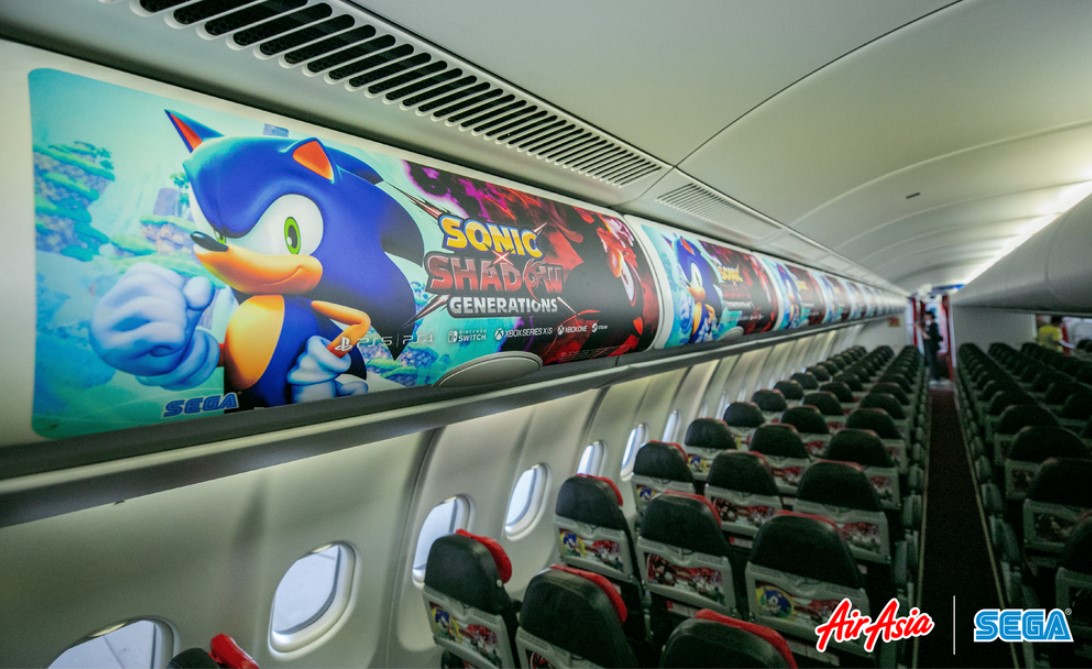 AirAsia Gandeng Sonic dan Persona 5 untuk Hadirkan Pesawat Bertema Gaming yang Keren