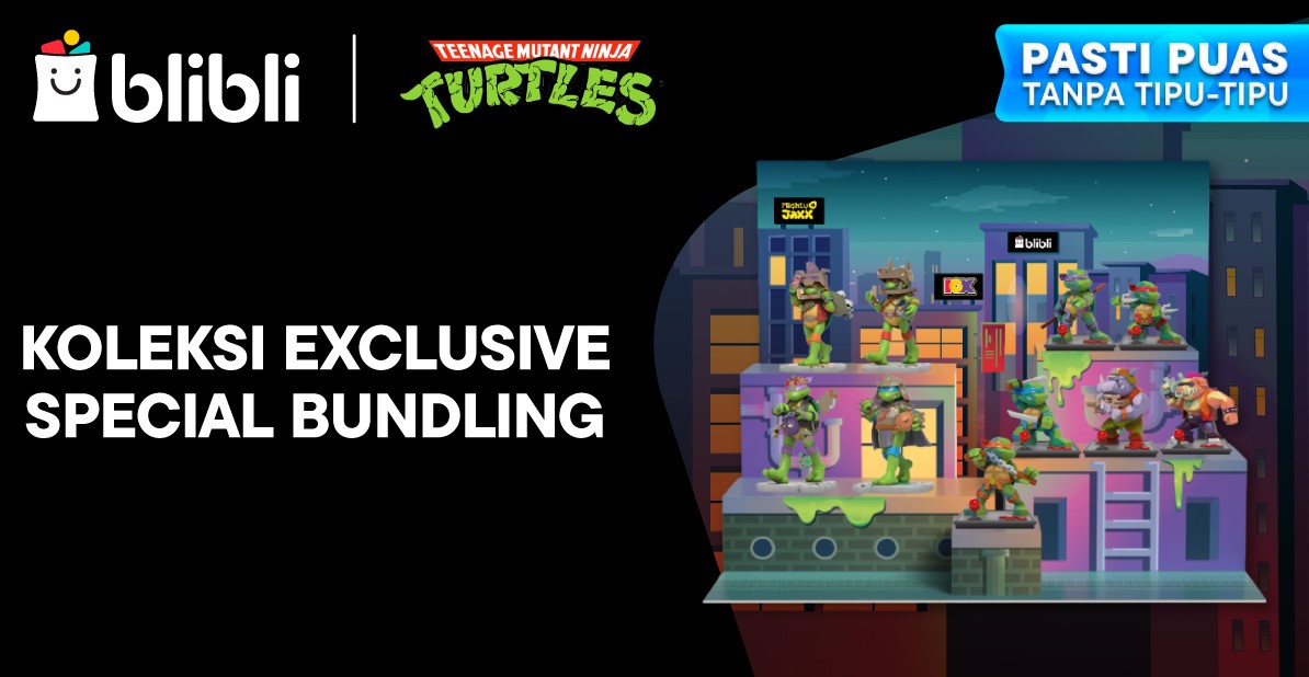 Segera Dapatkan! Bundling Edisi Terbatas Mighty Jaxx x TMNT Hanya di Blibli untuk IGX 2024