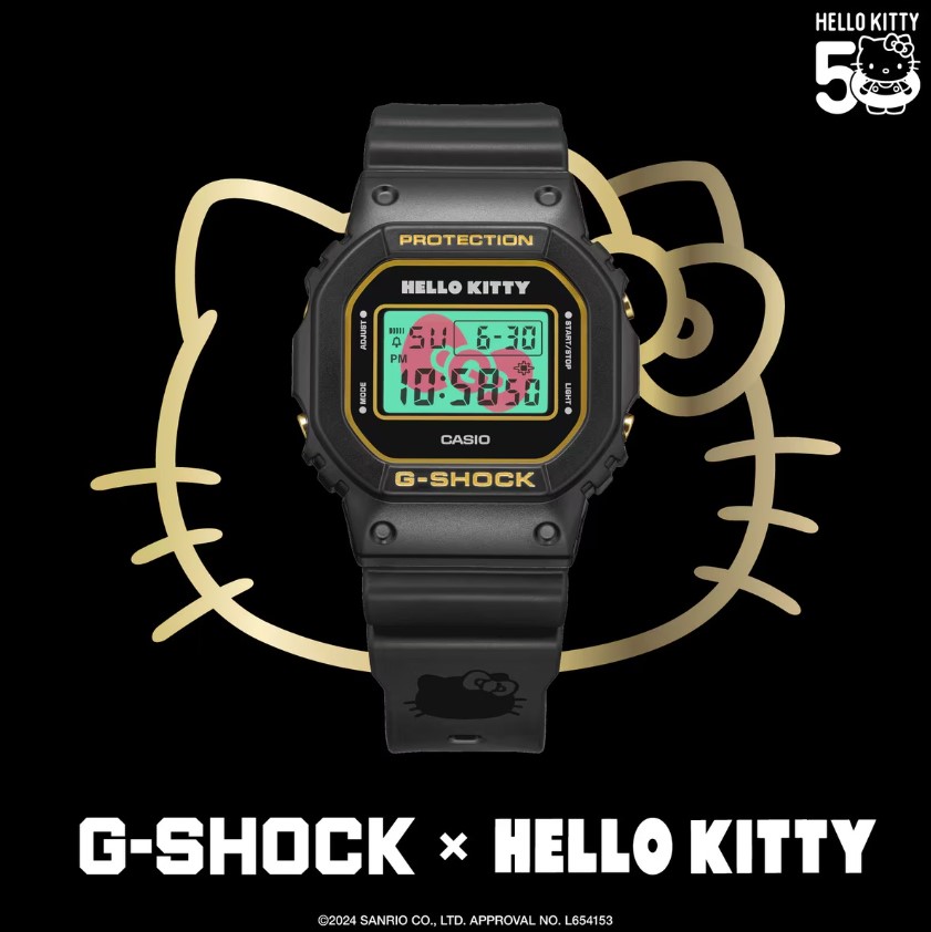 Kolaborasi Casio dan Hello Kitty untuk Rayakan 50 Tahun G-Shock dengan Edisi Terbatas!