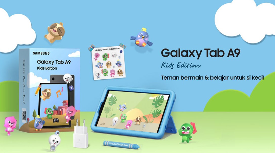 Galaxy Tab A9 Kids Edition: Partner Seru untuk Main dan Belajar Bersama Anak