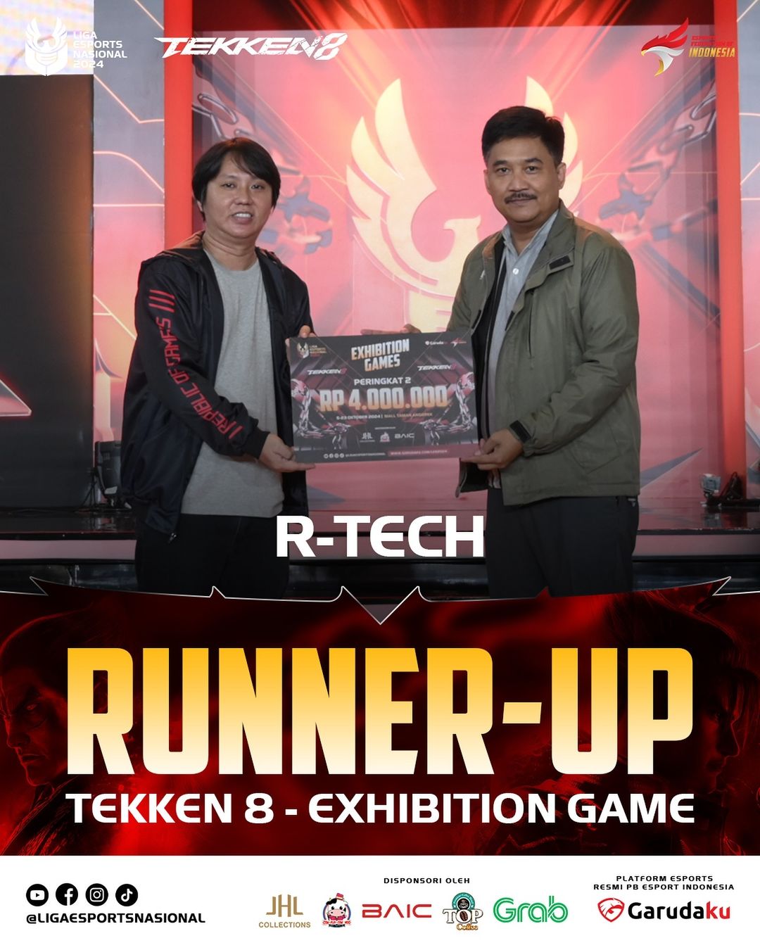 Liga 1 Esports Nasional: Pertandingan Tekken 8 dan Battle of Guardians Berlangsung Sengit, Ini Para Juaranya!