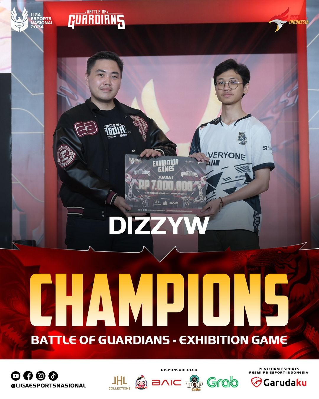 Liga 1 Esports Nasional: Pertandingan Tekken 8 dan Battle of Guardians Berlangsung Sengit, Ini Para Juaranya!