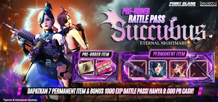 Point Blank Sambut Halloween dengan Battle Pass Succubus Eternal Nightmare Hanya 9000 PB Cash!