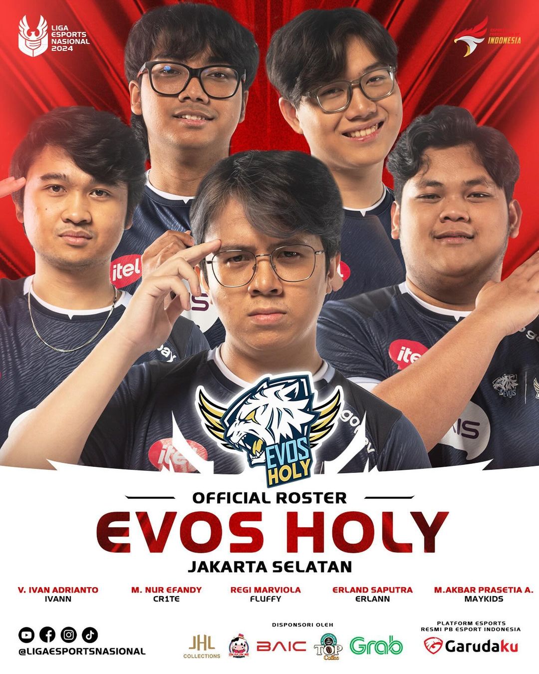 Profil Tim yang Berlaga di Liga 1 Esports Nasional 2024