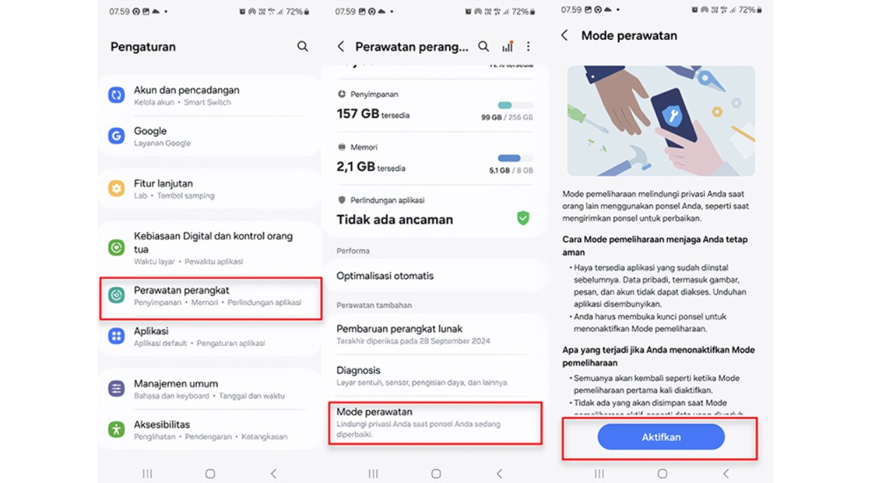 Mau Hape Sejutaan Yang Pasti Aman? Ini Cara Settingnya di Galaxy A06