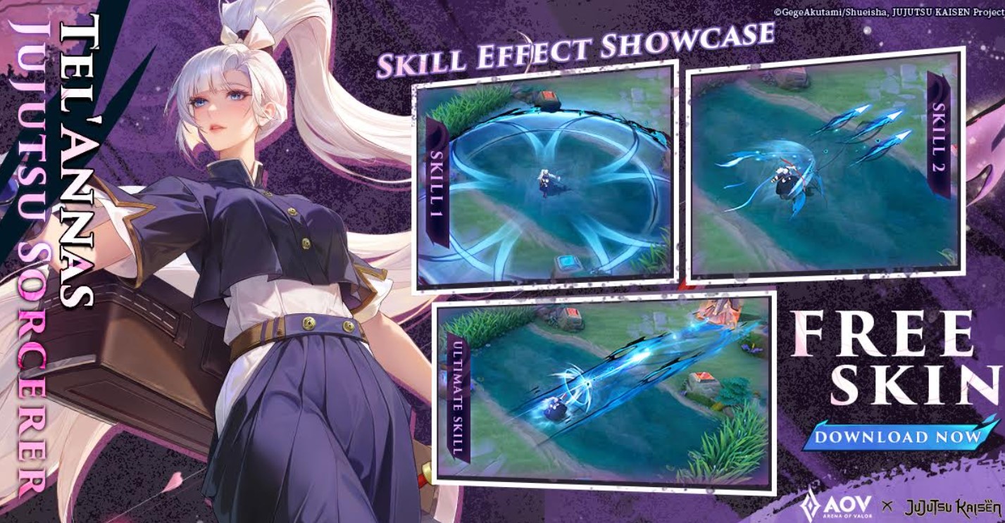 Arena of Valor x Jujutsu Kaisen: Kolaborasi Epik Hadirkan Skin Yuji Itadori dan Satoru Gojo!