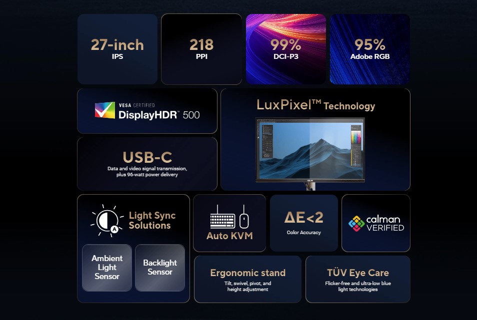 ASUS Rilis Monitor ProArt Display 5K PA27JCV untuk Para Kreator di Indonesia