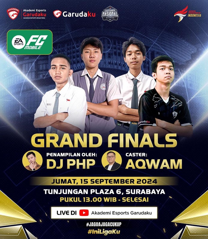 Grand Final EA FC Mobile Liga Esports Nasional Pelajar 2024: Empat Sekolah Siap Memperebutkan Gelar Juara