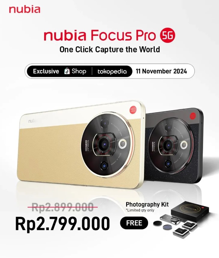 Nubia Focus Pro 5G: Smartphone Fotografi Premium dengan Harga Terjangkau