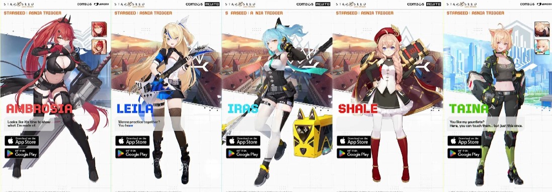 STARSEED: ASNIA TRIGGER, Game Baru Com2uS dengan Pertarungan Strategis dan Karakter Unik