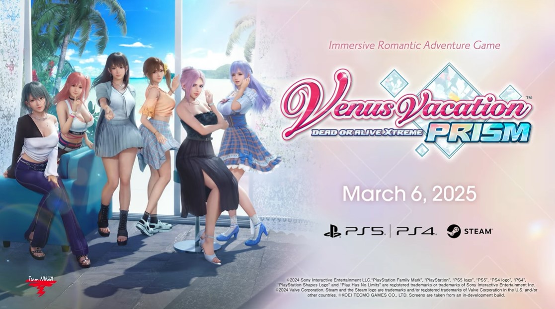 Venus Vacation PRISM: Game Dating Simulator Dead or Alive yang Bikin Liburanmu Jadi Romantis – Rilis Maret 2025!