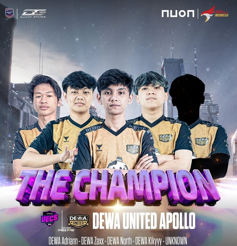 Dewa United Apollo Tutup Tahun 2024 dengan Prestasi Gemilang di Kancah Free Fire