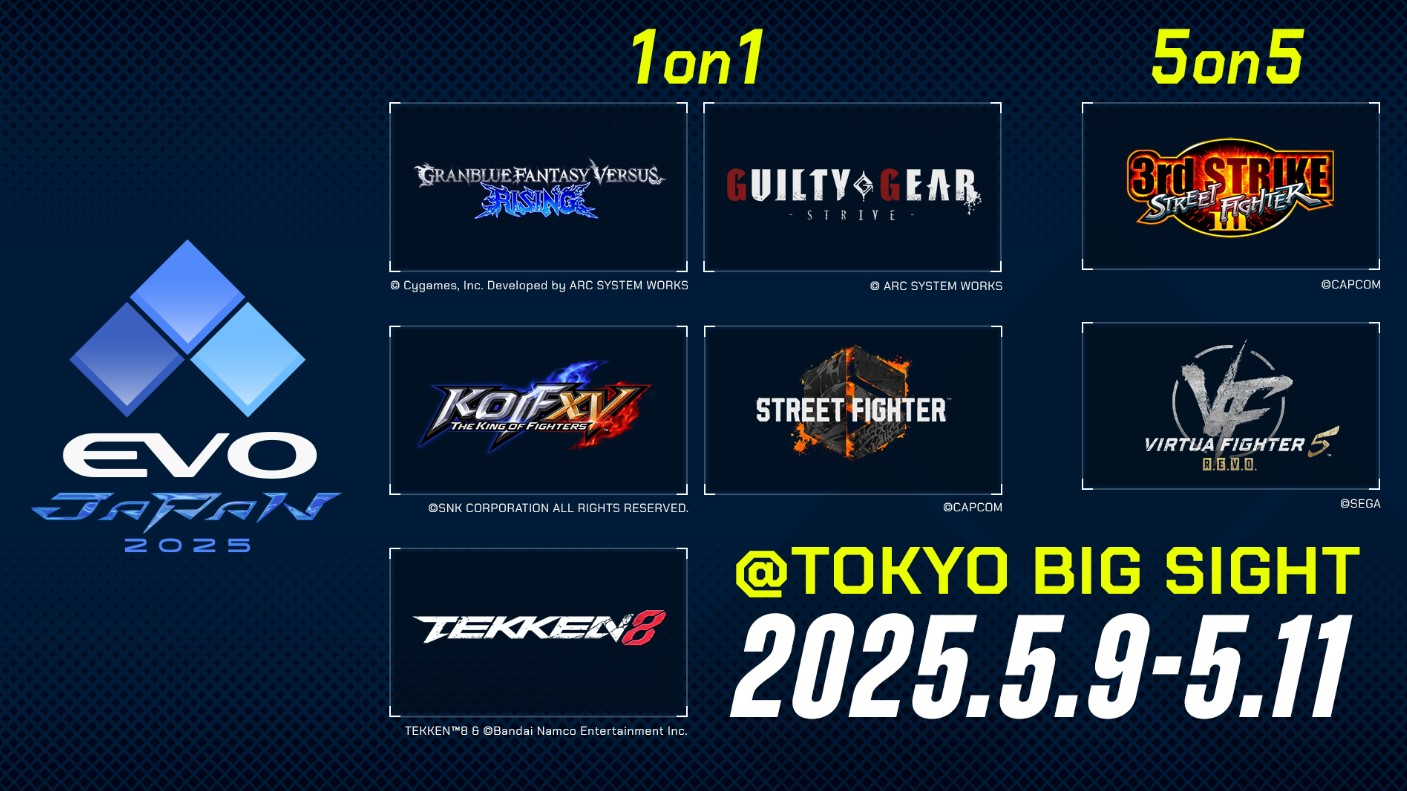 EVO Japan 2025, Lineup Game Resmi Diumumkan!
