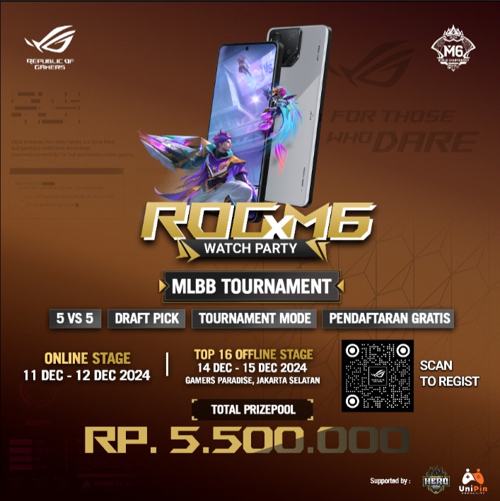 Main dan Nonton M6 World Championship dengan ROG Phone 8 di ROG x M6 Watch Party