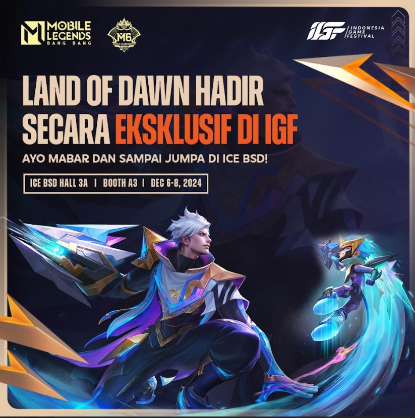 Mobile Legends: Bang Bang Hadir di Indonesia Game Festival 2024! Banyak Aktivitas Seru Hingga Nobar M6!