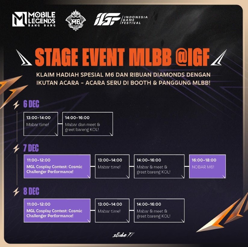 Mobile Legends: Bang Bang Hadir di Indonesia Game Festival 2024! Banyak Aktivitas Seru Hingga Nobar M6!