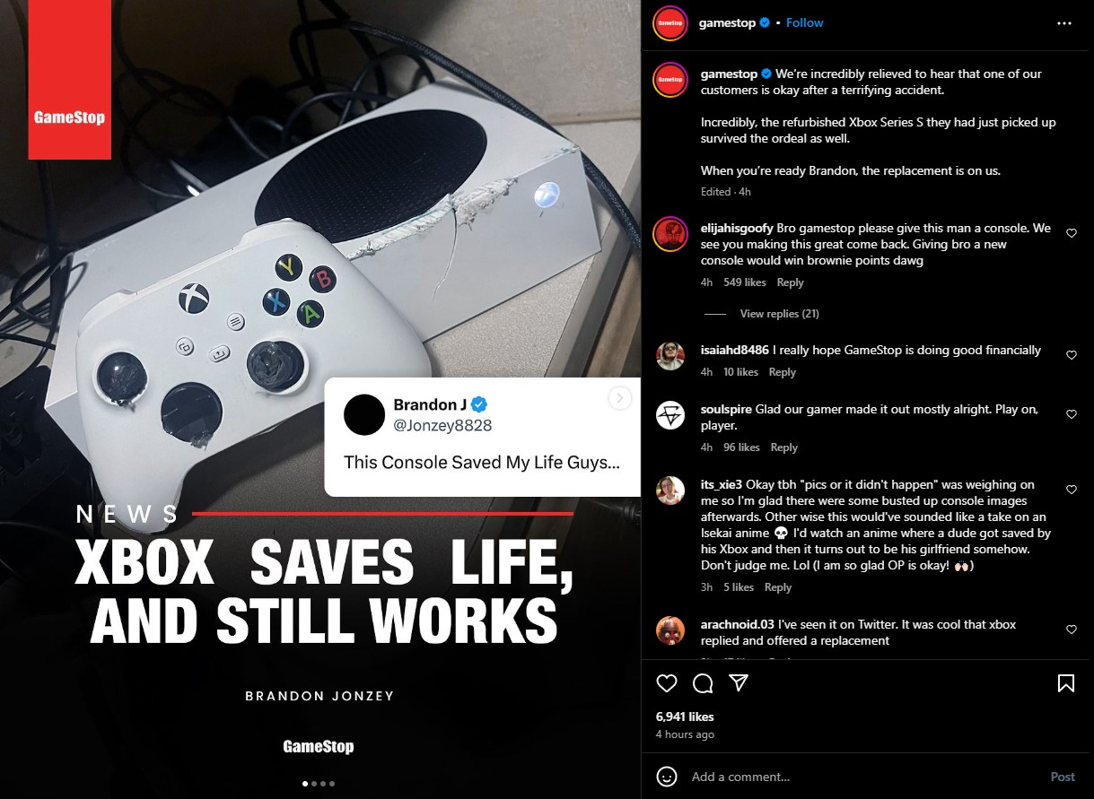 Xbox Series S Selamatkan Nyawa Seorang Pemain dari Kecelakaan Tragis