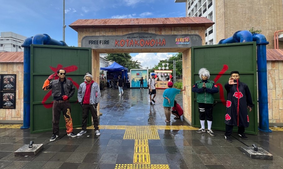 Kolaborasi Free Fire x Naruto Hadirkan Konoha di Kota Tua, Jakarta!