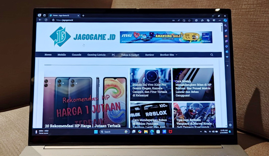 [Hands-on] ASUS Zenbook 14 OLED, Laptop Tipis dengan Intel Core Ultra Series 2