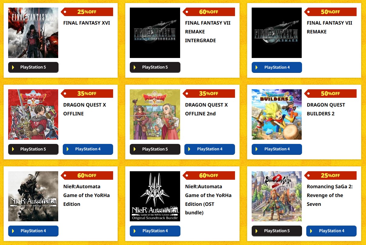 Square Enix Ultimate Sale 2025: Diskon Lunar New Year untuk Gamer PS4 & PS5!