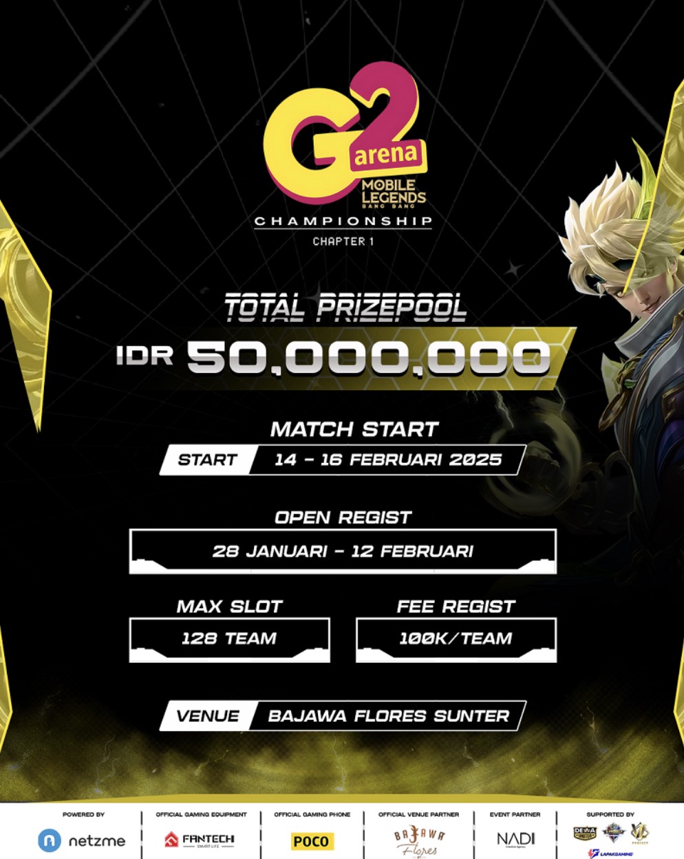 G2 ARENA MLBB Championship 2025: Turnamen Esports Bergengsi dengan Total Hadiah 50 Juta Rupiah!