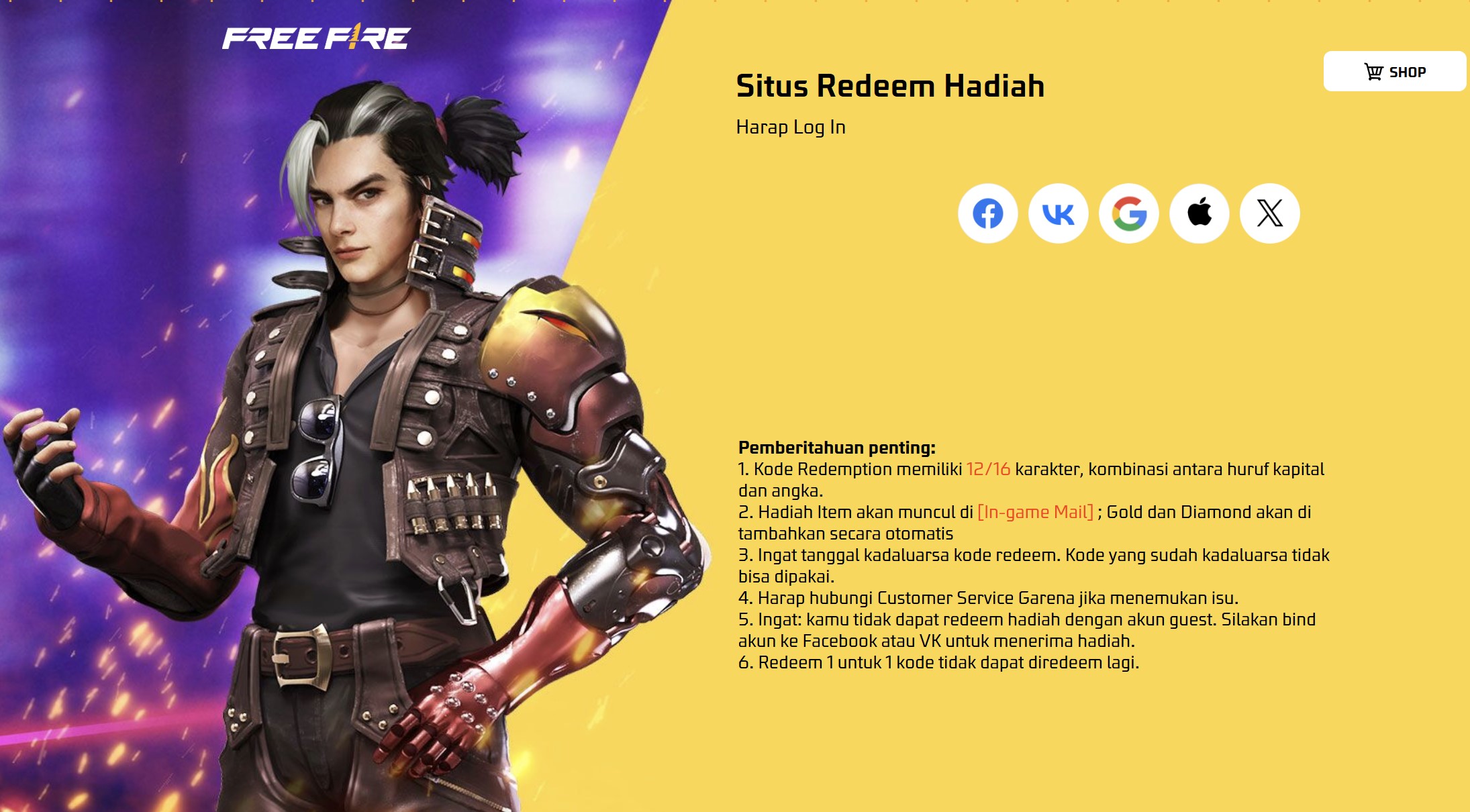 Kode Redeem Free Fire (FF) 12 Februari 2025: Klaim Hadiah Gratis Sekarang!