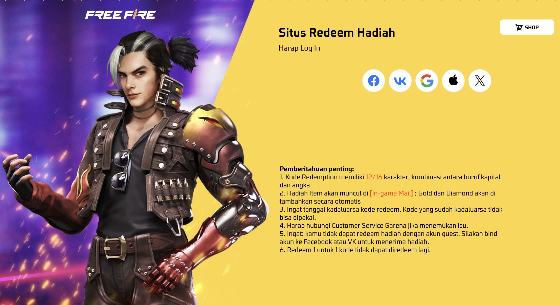 Kode Redeem Free Fire (FF) Terbaru 10 Februari 2025 – Klaim Hadiah Gratis Sekarang!