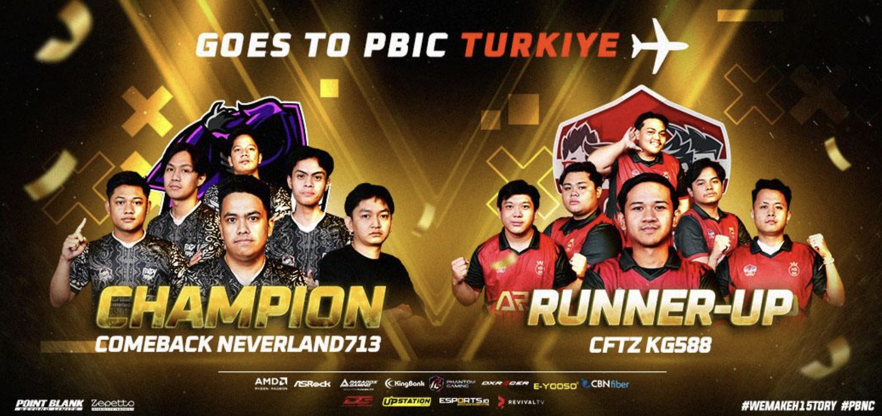 Comeback Gemilang! Neverland713 Juarai PBNC XV, Siap Berlaga di PBIC 2025 Turki