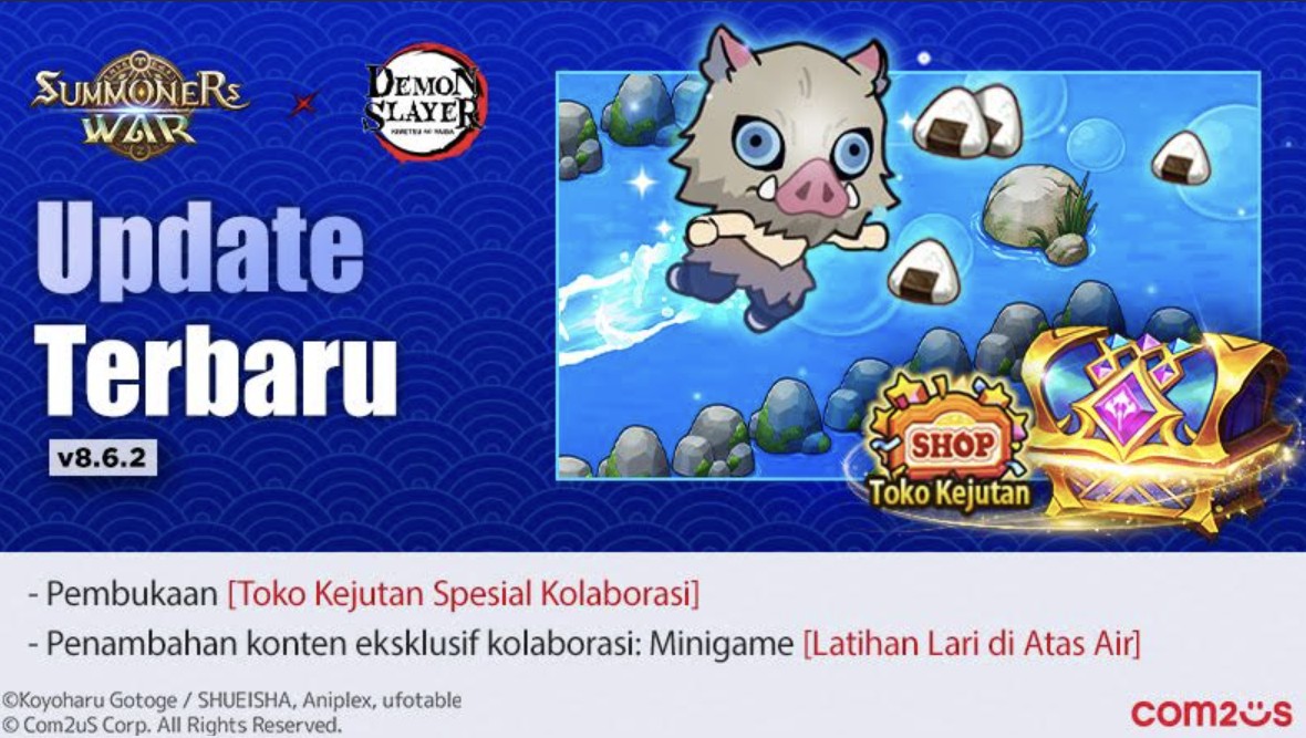 Summoners War Hadirkan Kolaborasi Epik dengan Demon Slayer: Kimetsu no Yaiba, Tambahkan Minigame ‘Latihan Lari di Atas Air’