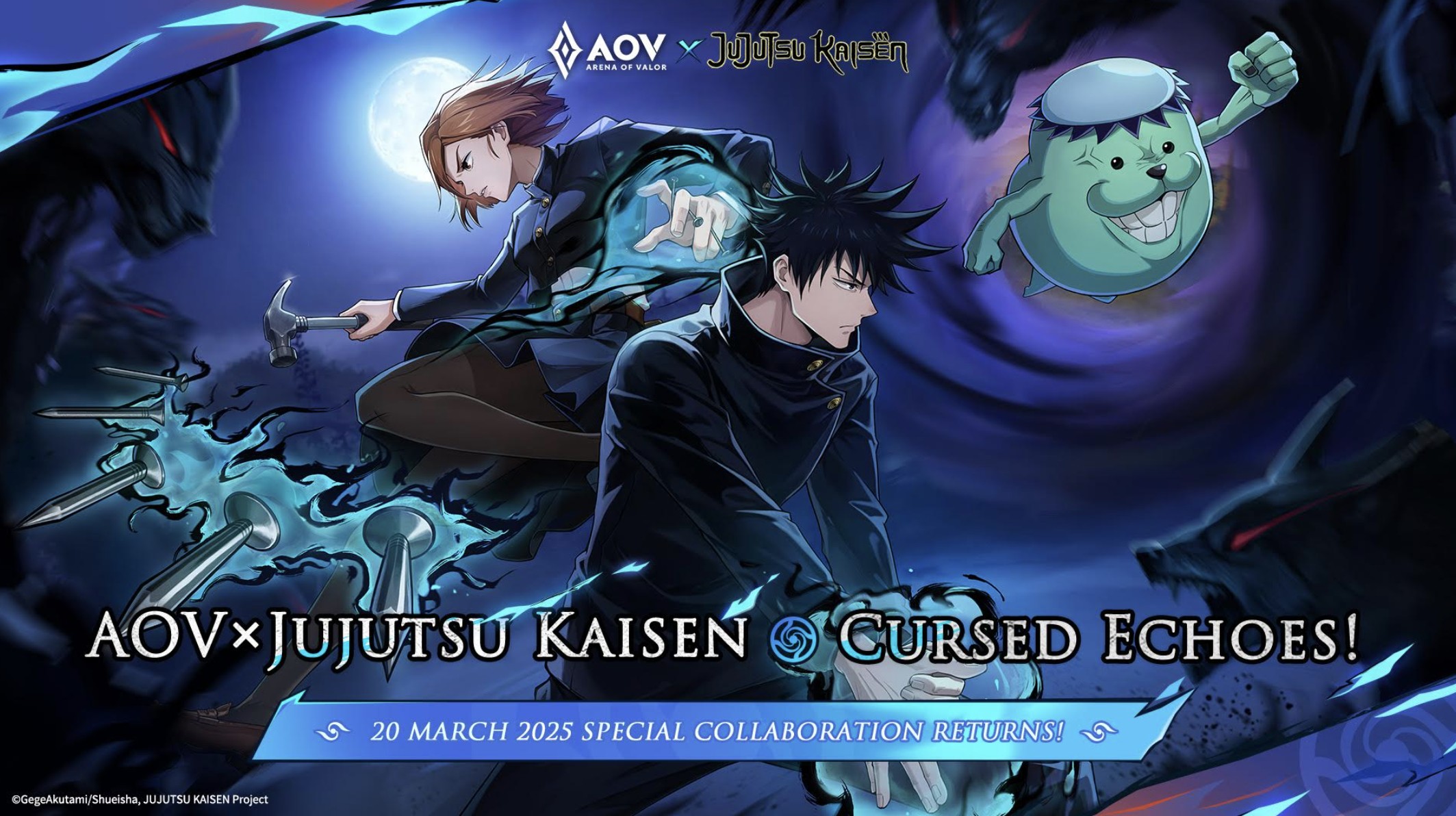 AOV X Jujutsu Kaisen Kembali! Megumi & Nobara Siap Panaskan Pertempuran