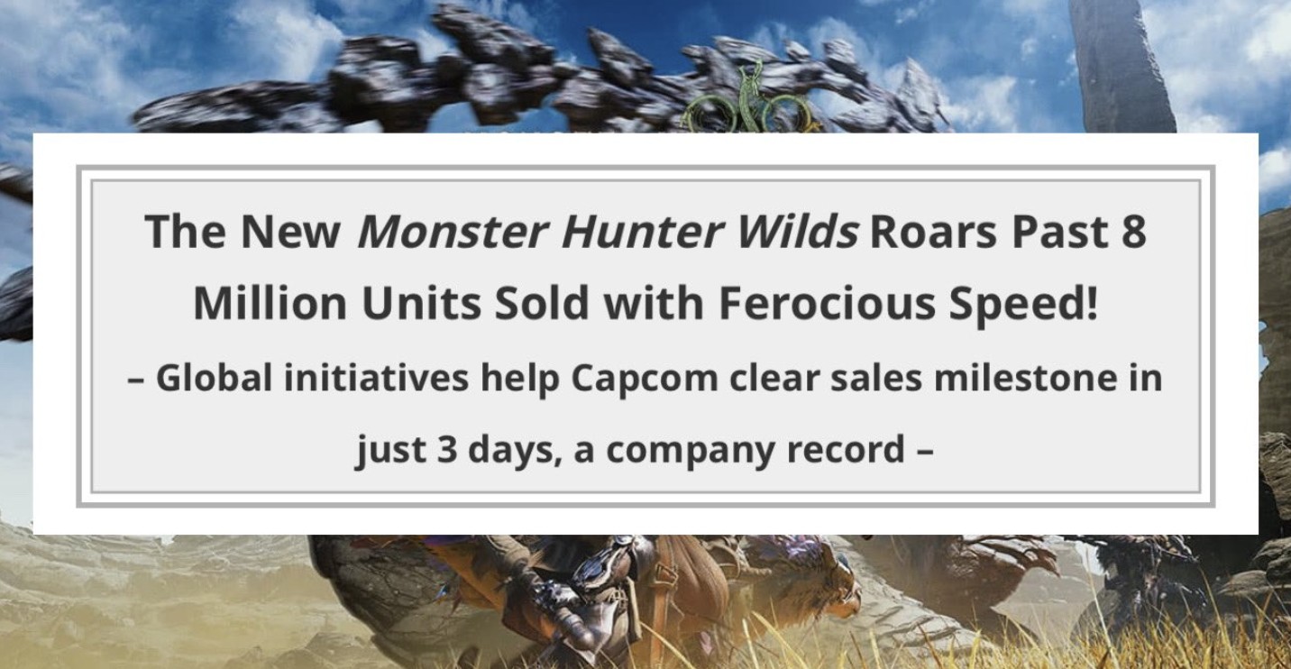 Monster Hunter Wilds Cetak Rekor! Terjual 8 Juta Kopi dalam 3 Hari