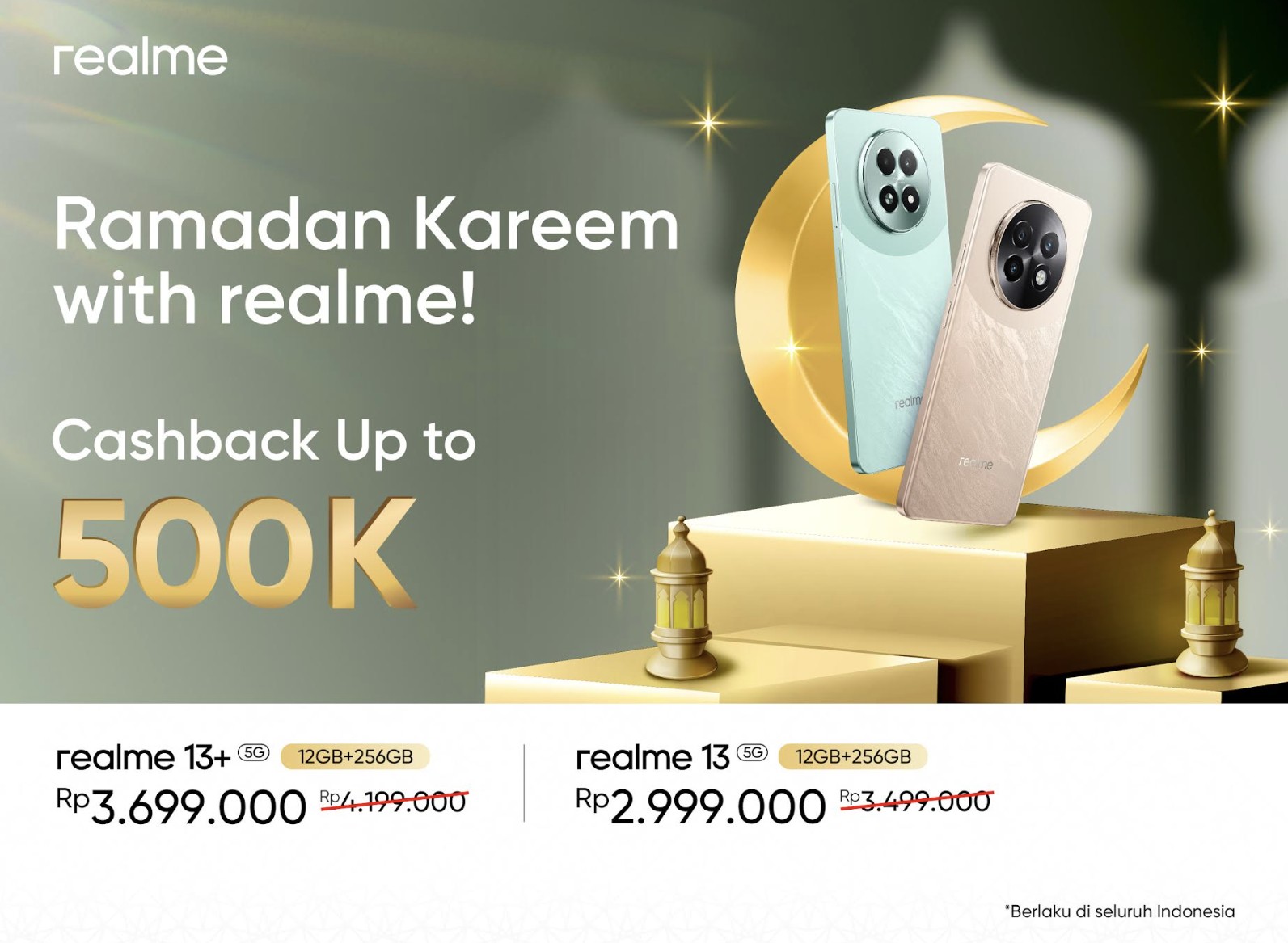 Realme 13 Series 5G Hadirkan Gaming Tanpa Drama, Dapatkan Diskon Rp500 Ribu Selama Ramadan!
