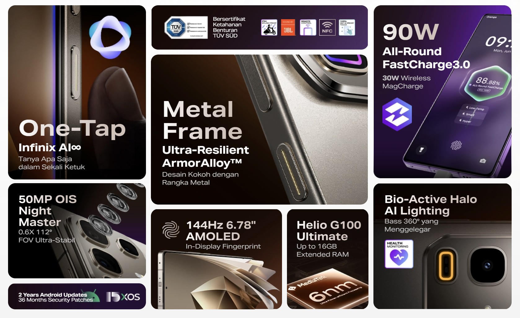 Performa Gahar, Harga Mulai 2 Jutaan: Ini Lima Spesifikasi Unggulan AI Gaming Phone Infinix NOTE 50 Series