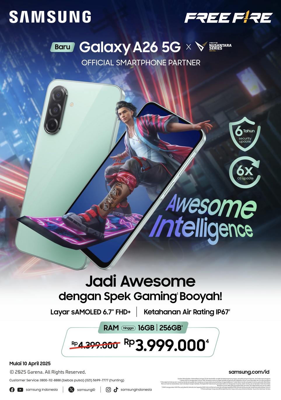 Samsung Resmi Luncurkan Galaxy A26 5G di Indonesia: Lebih Awesome untuk Gaming dan Produktivitas!