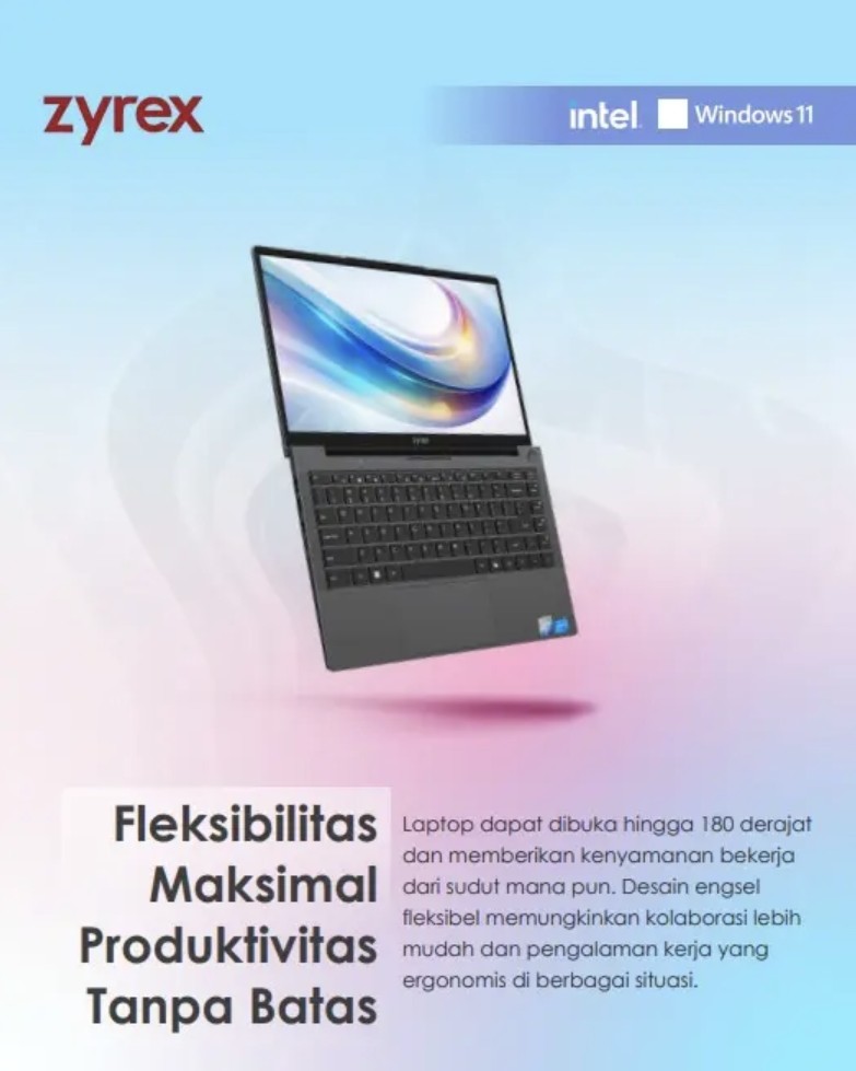 Zyrex Resmi Luncurkan Lifebook, Laptop Pintar untuk Generasi Cerdas Indonesia, Ini Spesifikasinya!