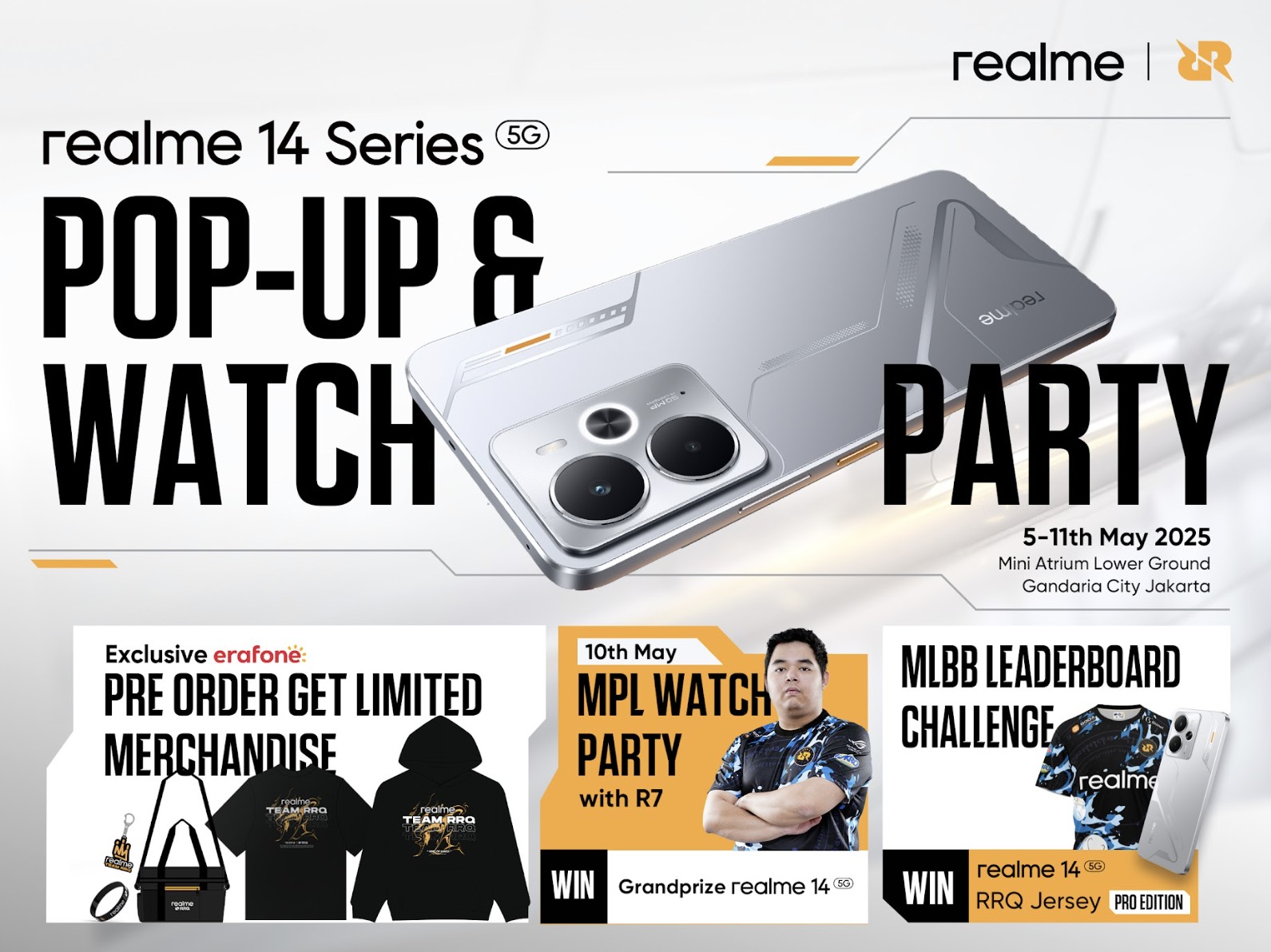 realme 14 Series 5G Meluncur Besok! Tawarkan Performa Gaming Gahar dengan Harga Terjangkau
