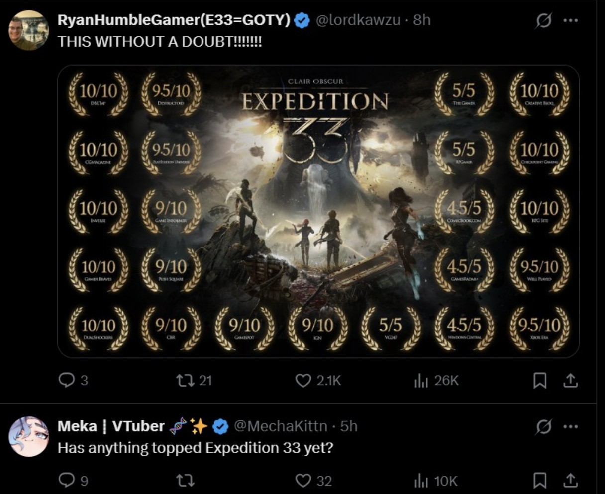 Clair Obscur: Expedition 33 Jadi Kandidat Terkuat Game of the Year 2025