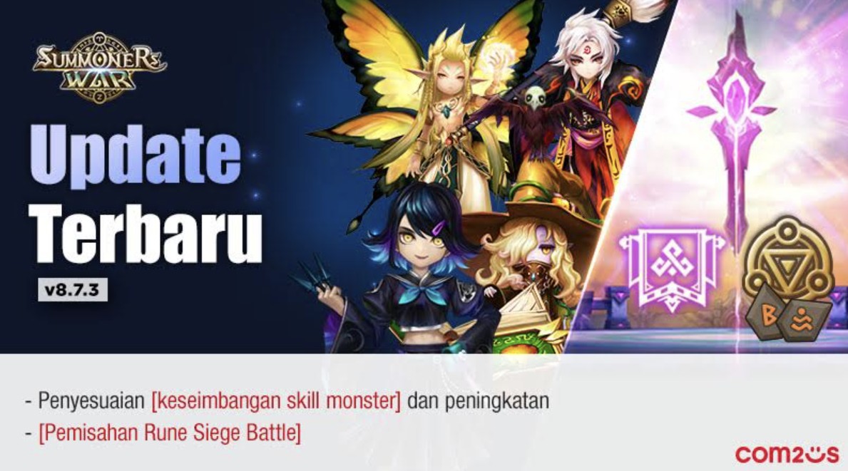 Com2uS Rayakan 11 Tahun Summoners War dengan Event Rune Spesial 1+1 dan Update Konten Baru