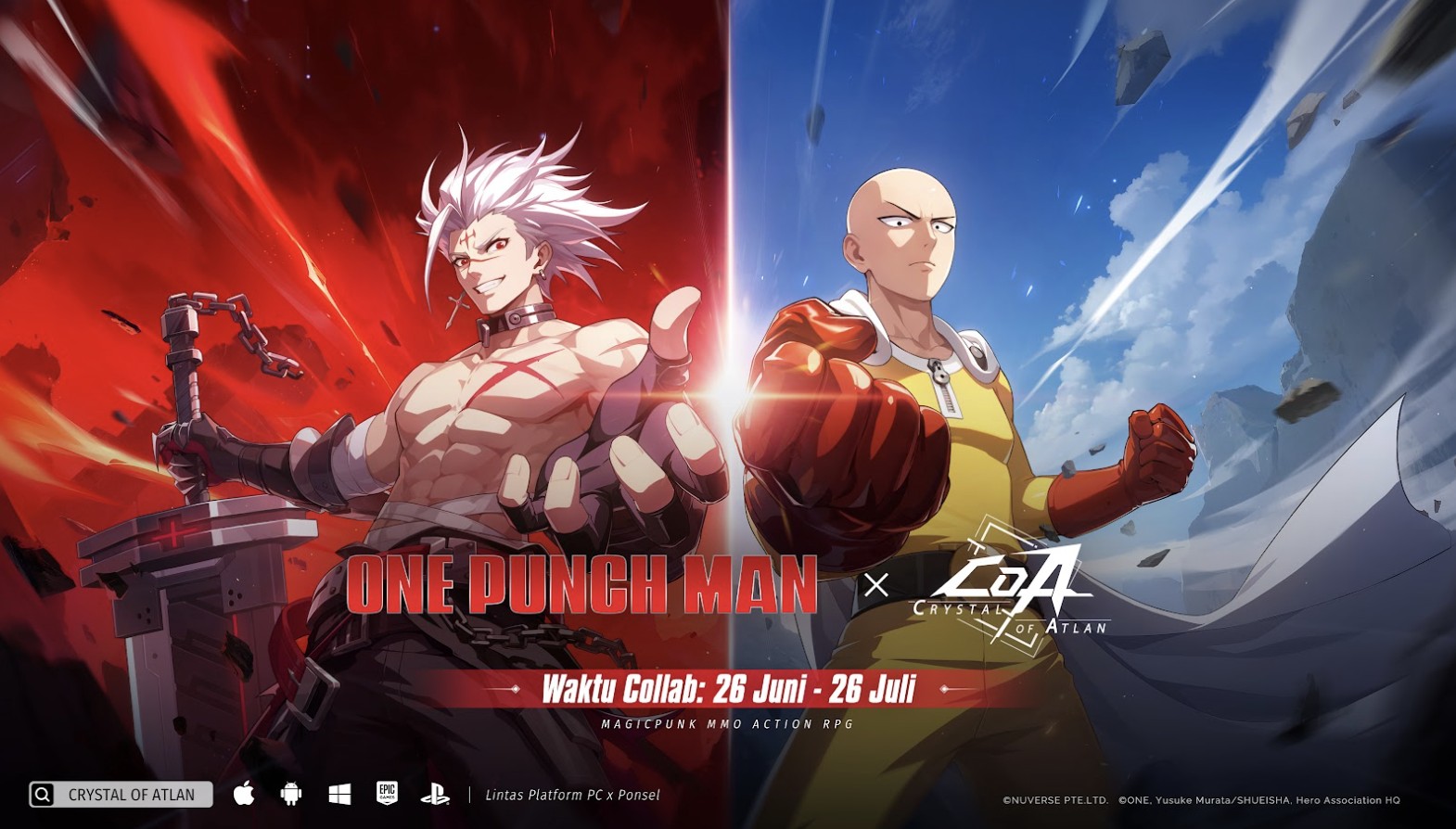 crystal-of-atlan-x-one-punch-man-kolaborasi-spektakuler-dimulai