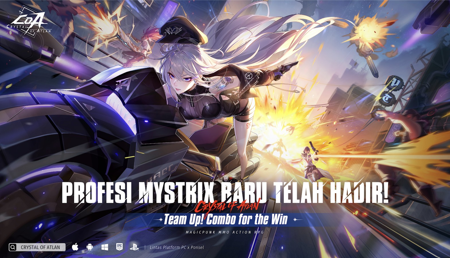 Crystal of Atlan x One-Punch Man: Kolaborasi Spektakuler Dimulai, Hadirkan Saitama, Boros, dan Profesi Mystrix