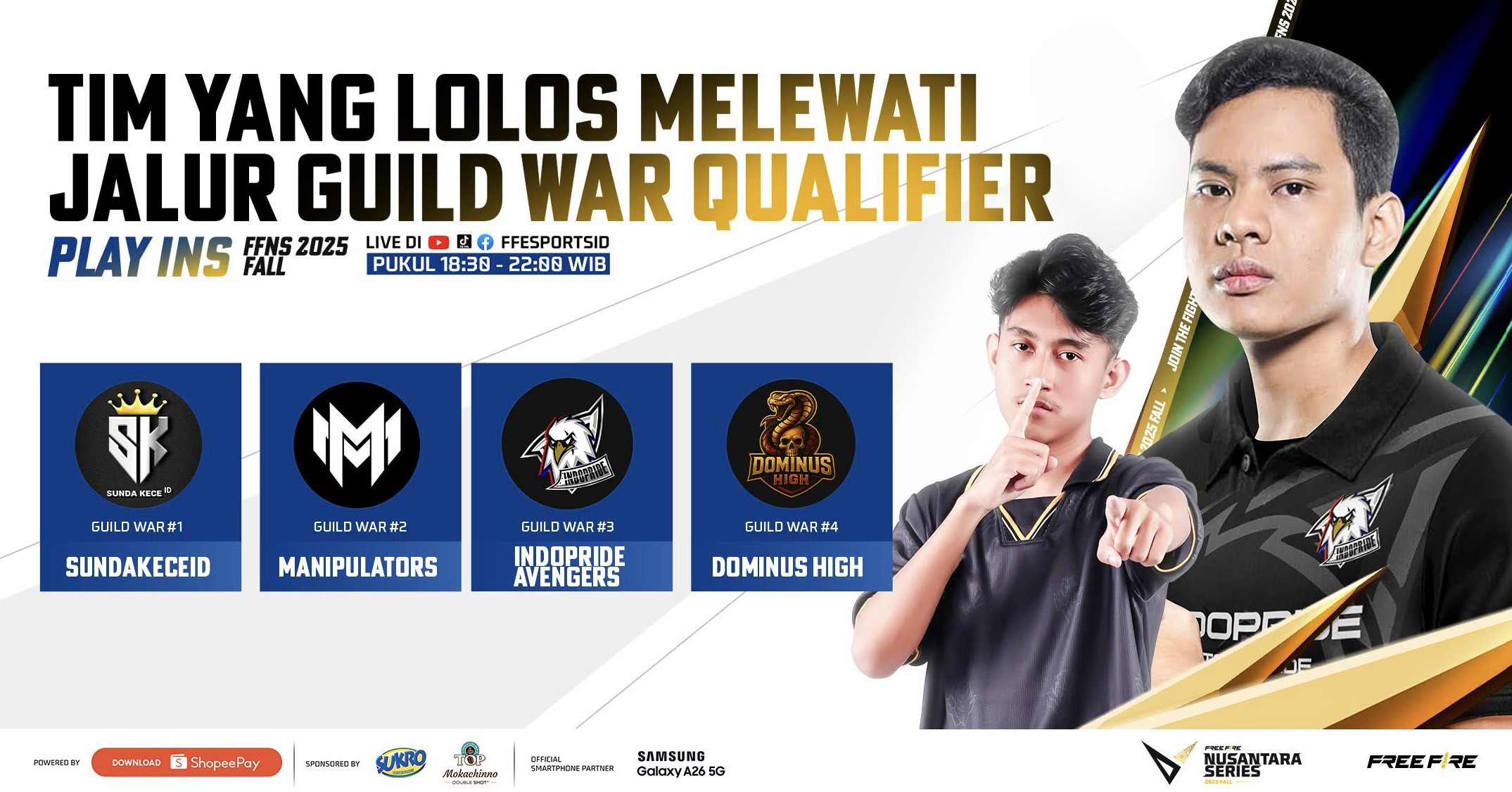 FFNS 2025 Fall Masuki Babak Play-ins: 36 Tim Perebutkan 9 Tiket Menuju Grand Final di Makassar