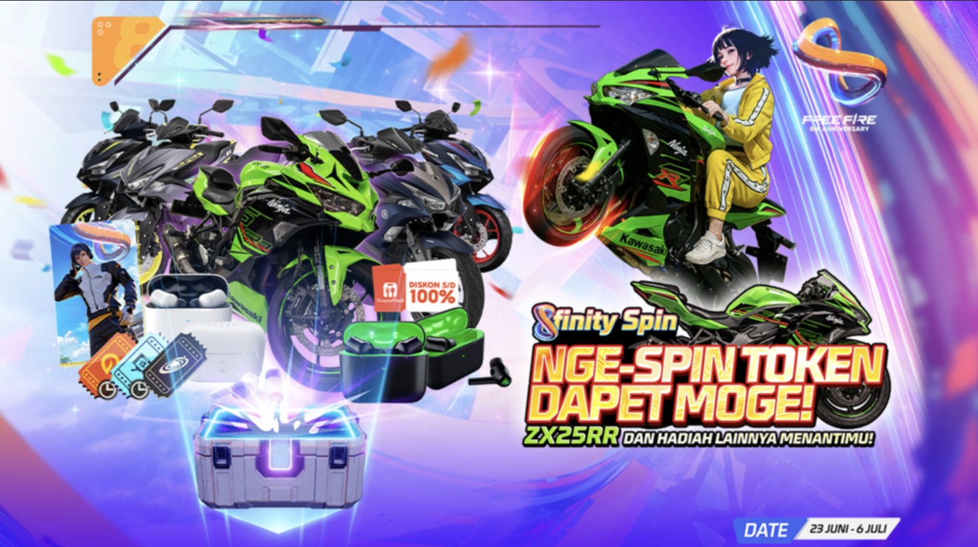 Infinity Celebration! Free Fire Rayakan Anniversary ke-8 dengan Kejutan Tak Terbatas untuk Pemain