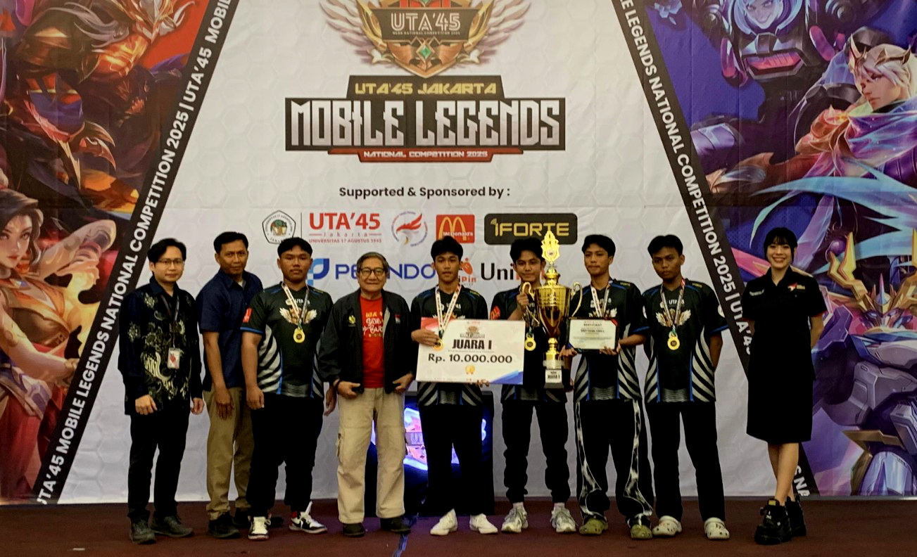 Tim Semoga Hoki Raih Gelar Juara UTA'45 Jakarta Mobile Legends National Competition 2025