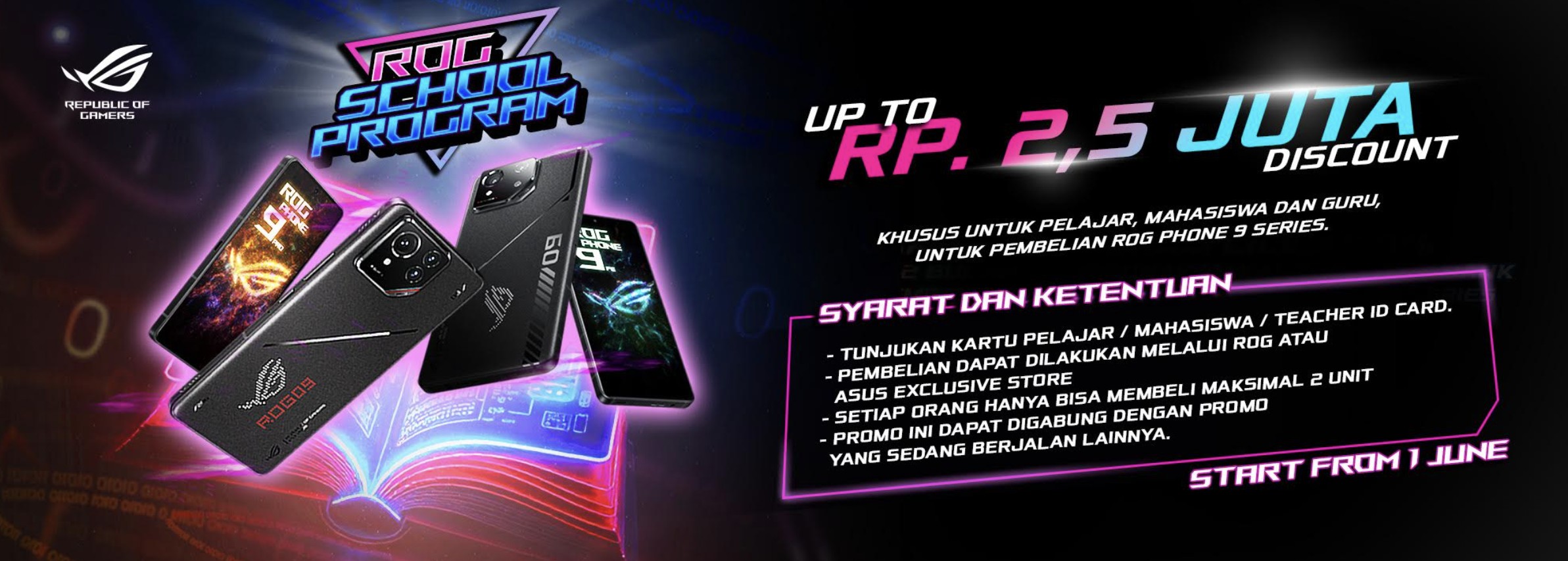 Promo Spektakuler ROG Fest Telah Dimulai: ROG Phone 9 Series Diskon Hingga Rp1,5 Juta