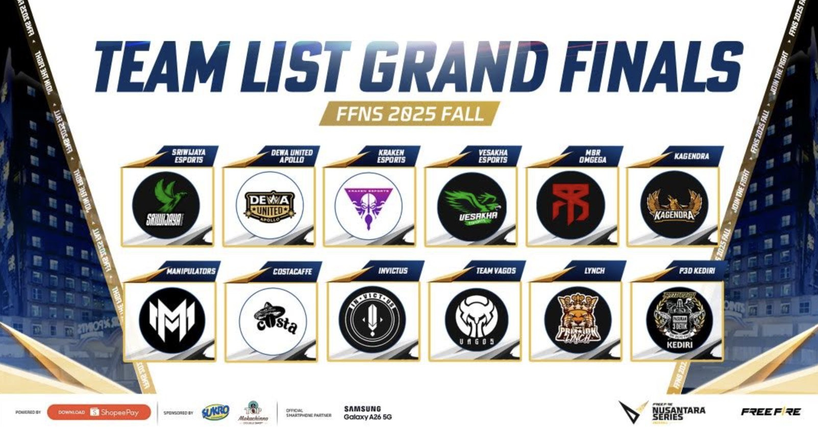 Sembilan Tim Lolos ke Grand Finals FFNS 2025 Fall, Siap Tempur di Makassar!