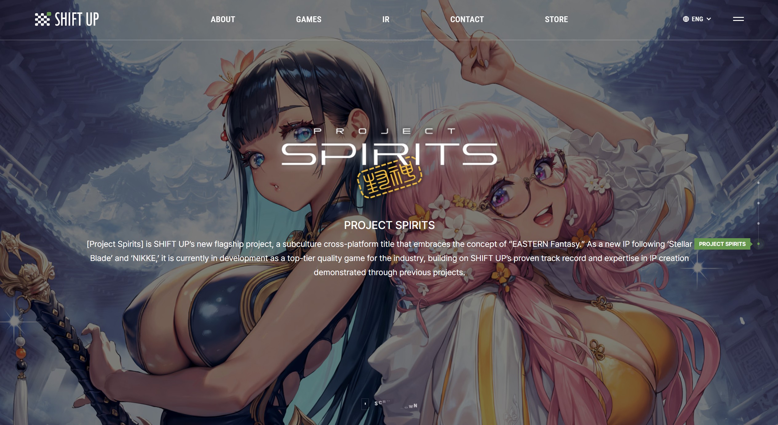 Shift Up Perkenalkan “Project Spirits”, Game Fantasi Terbaru Bertema Timur