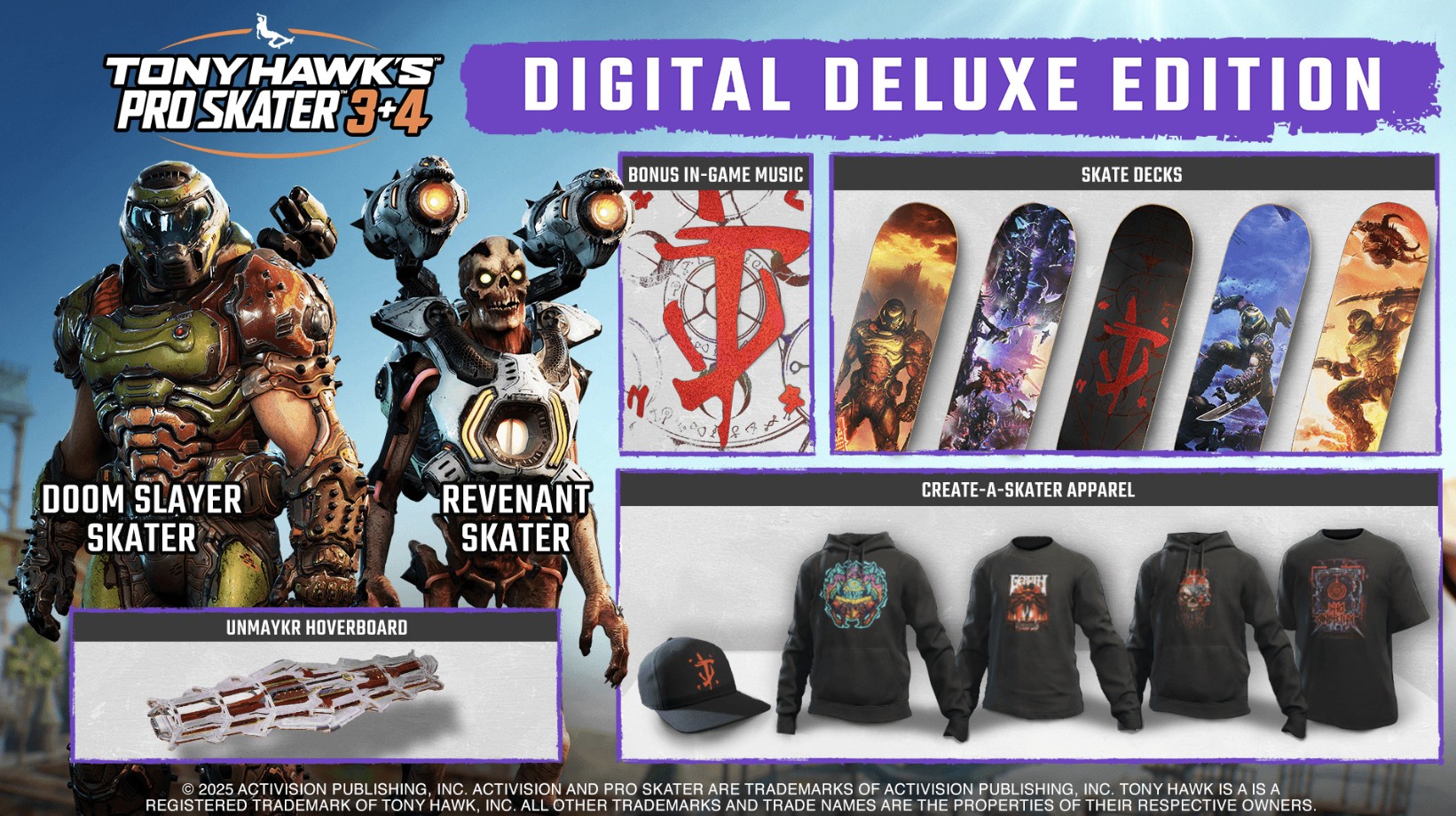 Tony Hawk’s Pro Skater 3 + 4 Umumkan Demo Kejutan di Xbox Showcase, Lengkap dengan Doom Slayer!