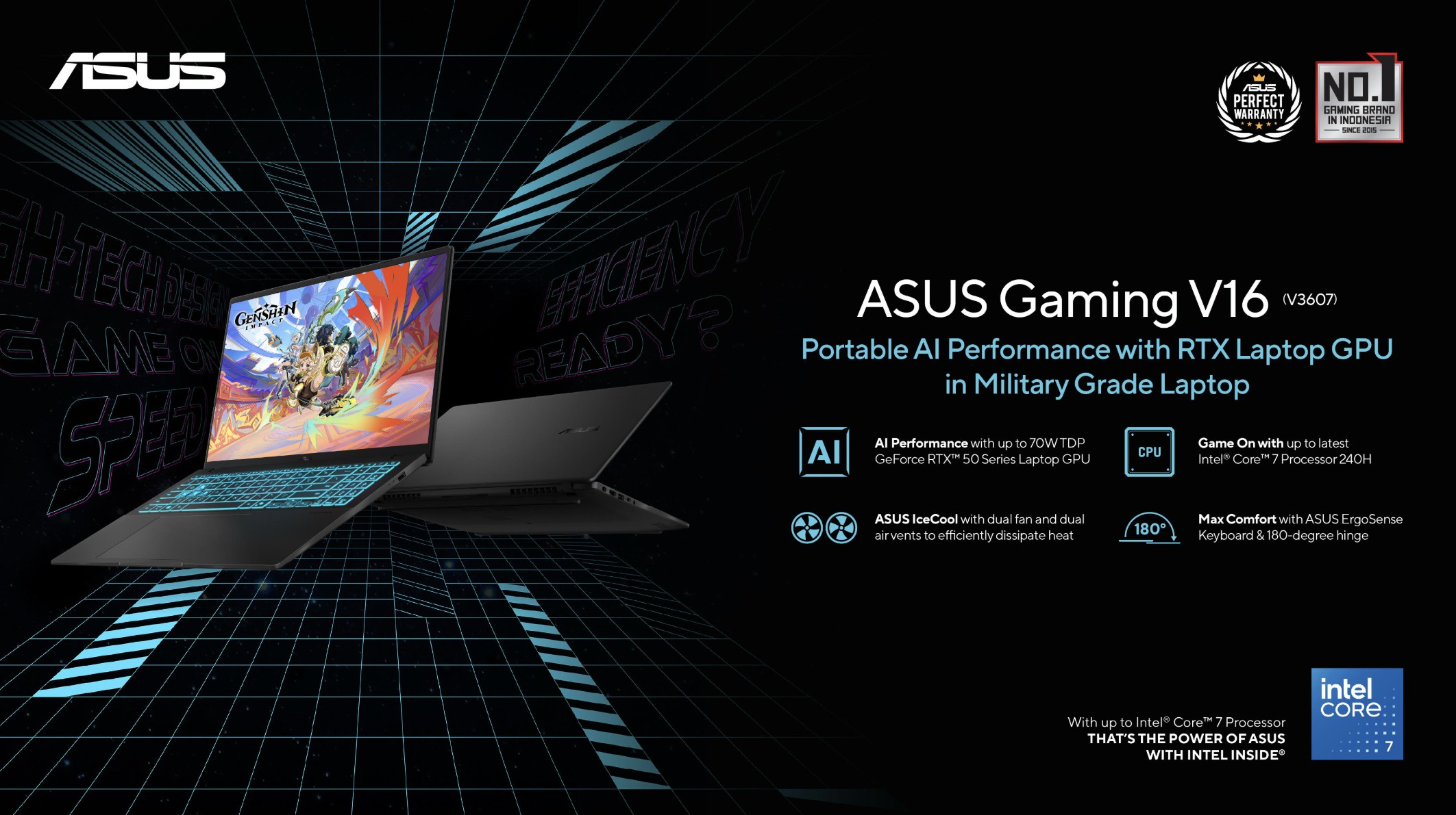 ASUS Gaming V16 Resmi Hadir di Indonesia, Laptop Gaming RTX 50 Series Terjangkau untuk Gamer dan Kreator Muda