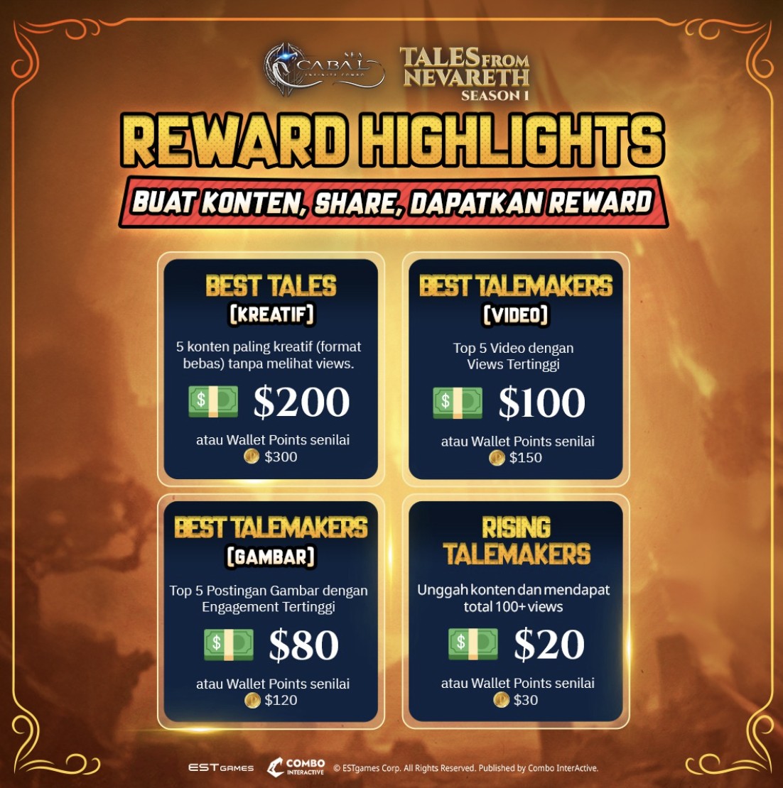 Nevareth TaleMakers: Cabal Mobile Cari Kreator Lucu & Kreatif, Hadiah Total Rp80 Juta!